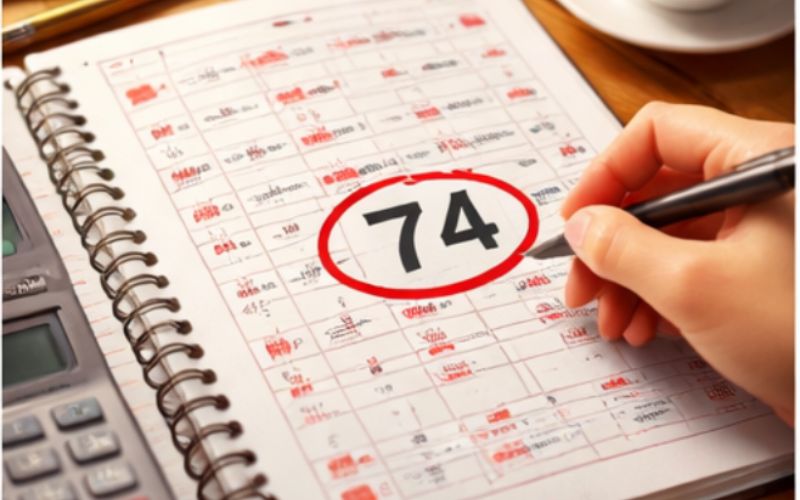 Phân tích kết quả đề 74 bằng dữ liệu thống kê