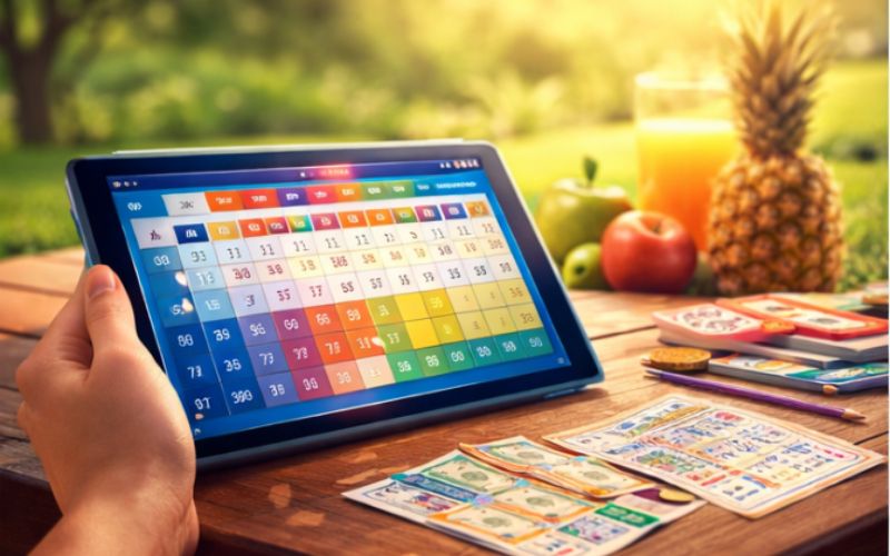 giao diện chọn số lô đề trên nền tảng online