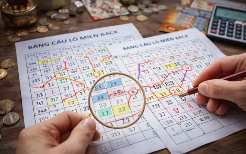 Dữ liệu số lô được phân tích để tìm cặp số đẹp